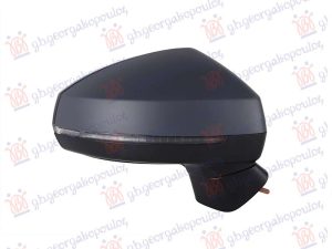DOOR MIRROR ELECTRICAL HEATED FOLDABLE PRIMED (W/MEMORY) (W/SIDE LAMP & ASSIST)) (ASPHERICAL GLASS)