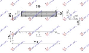 HLADNJAK MOTORA DODATNI 1.4 BENZIN/HIBRID (551x82)