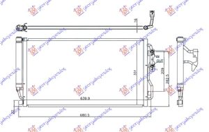 CONDENSER 3.0 (M135i) AUTOMATIC PETROL (600x345x16) (KOYO)