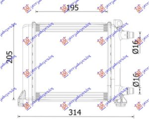 ADDITIONAL RADIATOR 1.5-2.0 PETROL (202x195) (MAHLE PREMIUM LINE)