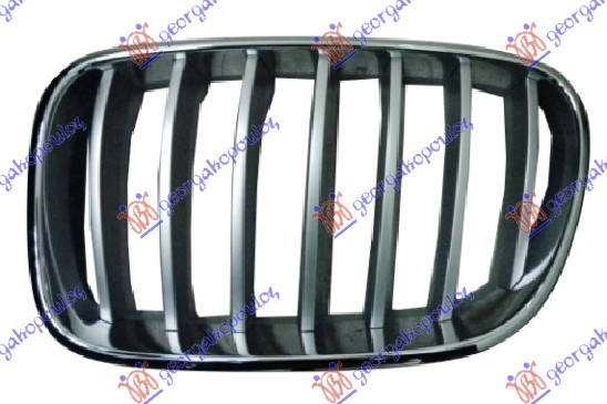 PVC MASKA HROM/TITANIJUM LEVO