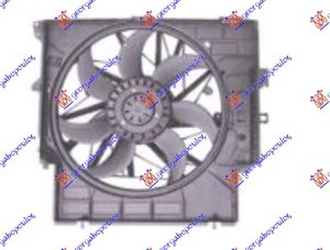 VENTILATOR KOMPLET (1.6/2.0 BENZIN - 2.0 DIZEL) (495mm) (400W) (3 PIN)