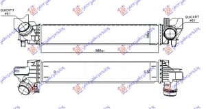 HLADNJAK INTERKULERA 1.5 (216-218i) BENZIN (585x98x95)