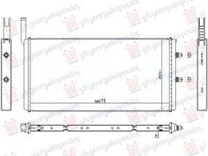 ADDITIONAL RADIATOR 4.4 PETROL - 3.0 DIESEL (589x302) (NRF)