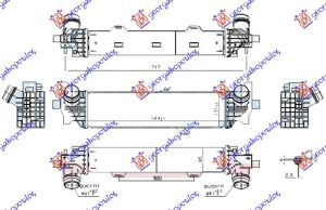 HLADNJAK INTERKULERA 2.0/3.0 DIZEL (544x137x95) (VALEO)