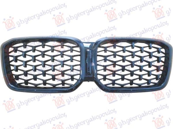GRILLE PAINTED BLACK (HONEYCOMB) (M-SPORT)