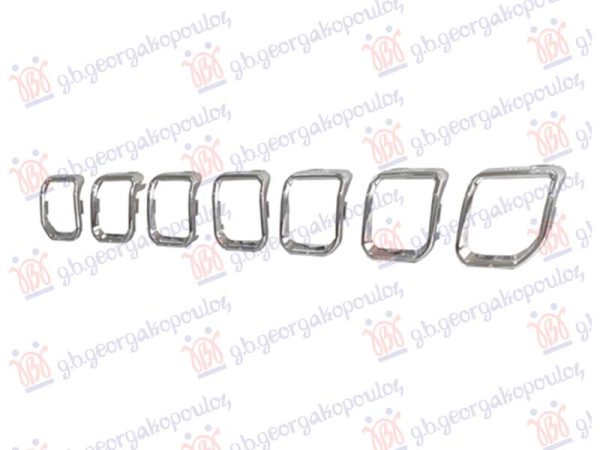 LAJSNA PVC MASKE HROM (SET 7 KOM)