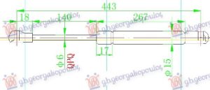 AMORTIZER GEPEK STAKLA (442L-160N)