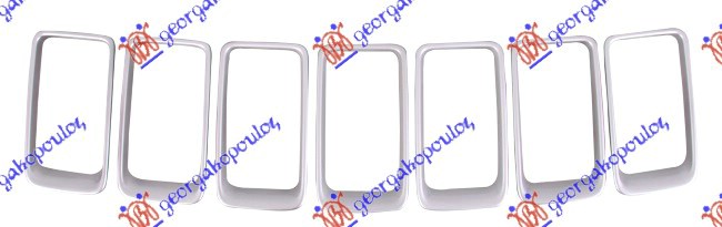 LAJSNA PVC MASKE SREBRNA (SET 7 KOM)