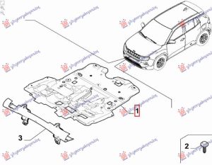 UNDER ENGINE COVER PLASTIC (O)