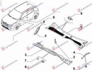 WIPER PANEL PLASTIC (O)