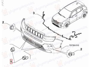 PARKING DISTANCE CONTROL SENSOR (O)