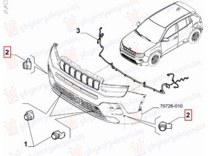 PARKING DISTANCE CONTROL SENSOR (O)