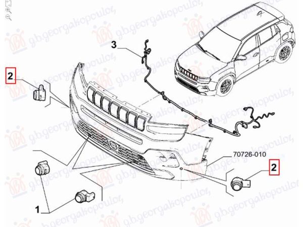 PARKING DISTANCE CONTROL SENSOR (O)