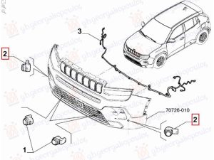 PARKING DISTANCE CONTROL SENSOR (O)