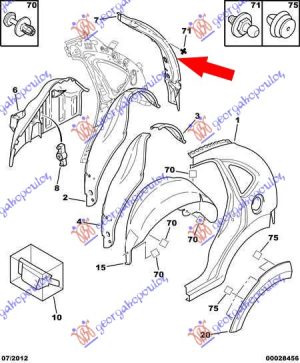 TAIL LAMP PANEL (O)