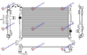 RADIATOR PETROL/DIESEL (650x435x18) (VALEO TYPE) (KOYO)