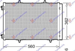 HLADNJAK KLIME 1.2 BENZIN - 1.5/1.6 DIZEL (540x362) (4 NOSACA)