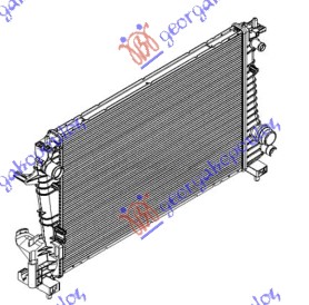HLADNJAK MOTORA 1.3 TD (MAN) (62x39.5x2.7) (KOYO)