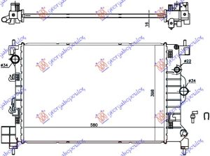 RADIATOR 1.6 PETROL MANUAL (580x400x16) (KOYO)