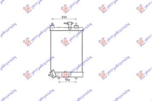 HLADNJAK MOTORA 1.0 BENZIN (MAN) (400x300x16)