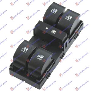 PREKIDAC U PREDNJIM VRATIMA (4 TASTERA) (12 PIN) LEVO