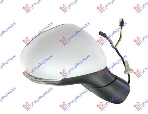 DOOR MIRROR ELECTRICAL HEATED FOLDABLE W/CHROME COVER (W/SIDE LAMP & SENSOR) (CONVEX GLASS)