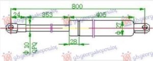 AMORTIZER GEPEK VRATA (800L-510N)