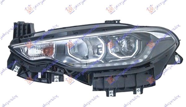 FAR ELEKTRICNI (H7/H7) SA LED DNEVNIM SVETLOM HROM (TURSKA) LEVO