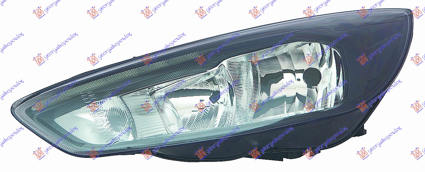 FAR ELEKTRICNI CRNI (H7/H1) SA LED DNEVNIM SVETLOM (SA MOTOROM) DEPO LEVO
