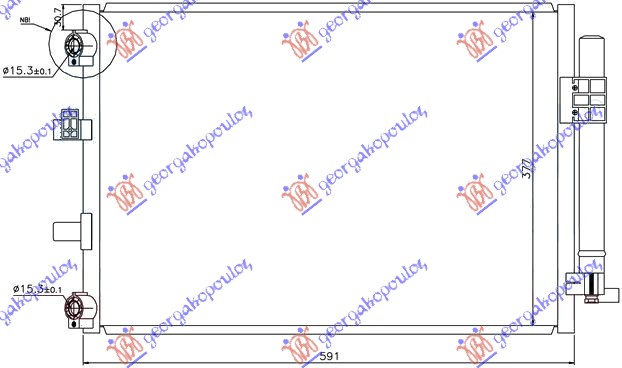 HLADNJAK KLIME 1.0/1.6 BENZIN - 1.6 DIZEL (590x377)