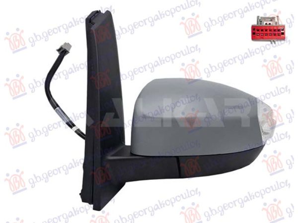 DOOR MIRROR EL.HEAT.FOLD.PR.(W/LAMP : PUD.LAMP) (8PIN) (ASPHERICAL GLASS)
