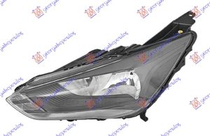 HEAD LAMP ELECTRICAL BLACK W/LED DRL (VALEO)