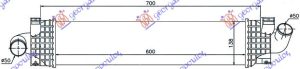 HLADNJAK INTERKULERA 1.5-1.6 TDCI-ECOnetic (336x157x62)
