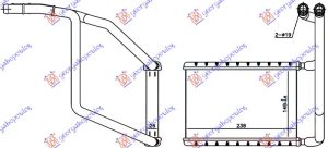 GREJAC KABINE 2.0/2.2 TDCI (149x238x26)
