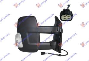 RETROVIZOR ELEKTRICNI SA GREJACEM DUGI (MIGAVAC) (6 PIN) (KONVEKSNO STAKLO) DESNO