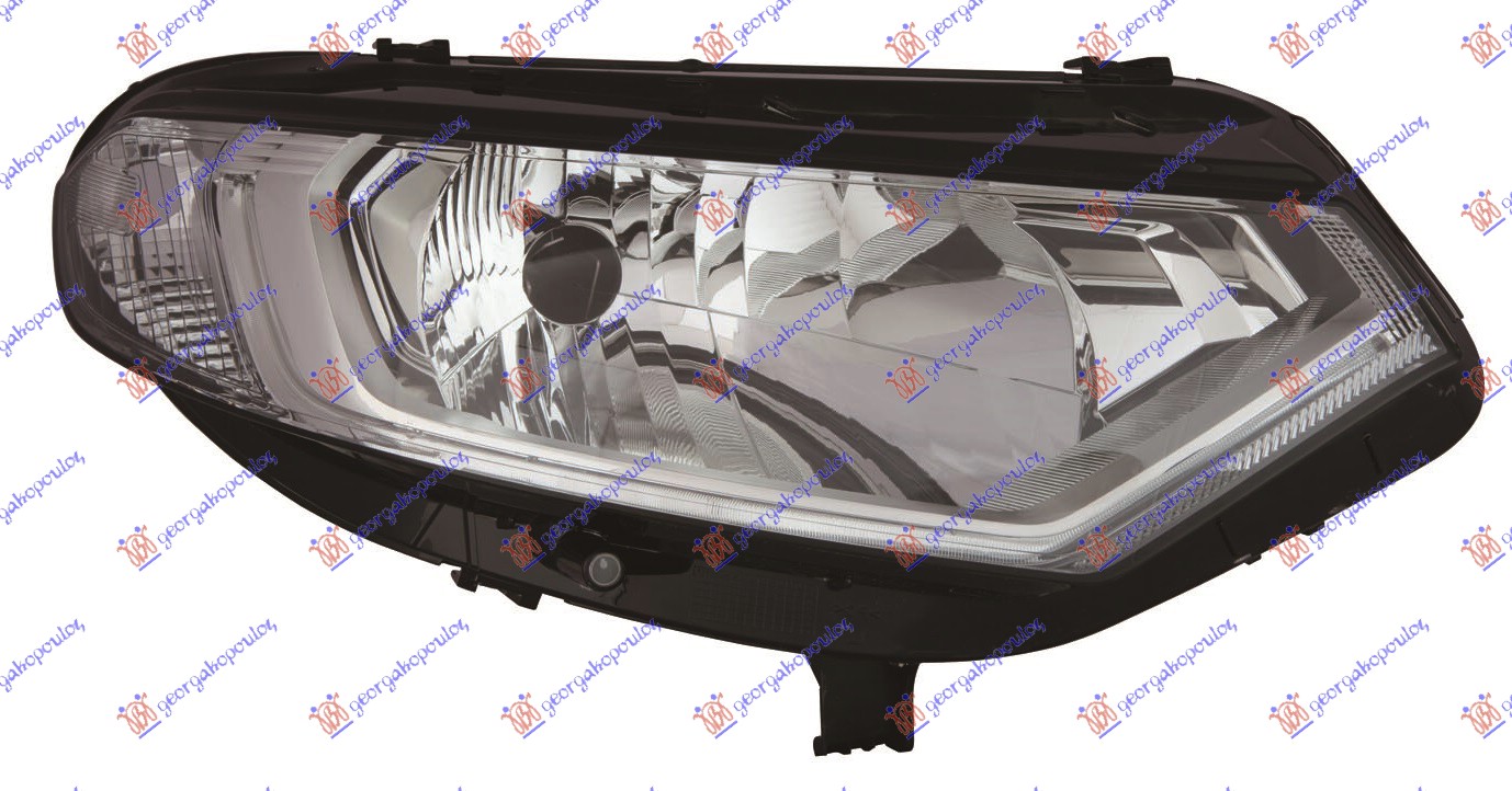 FAR ELEKTRICNI (H4) SA LED DNEVNIM SVETLOM (DEPO) DESNO