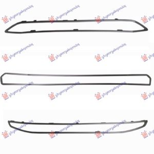 GRILLE MOULDINGS GRAY (SET 3 PCS)