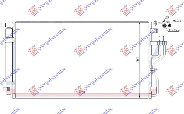 HLADNJAK KLIME ZA SVE MODELE BENZIN (655x380x16) (KOREJA)