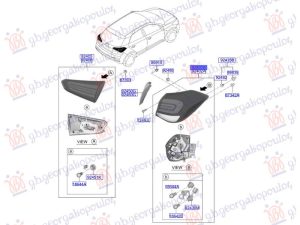 TAIL LAMP OUTER (O)