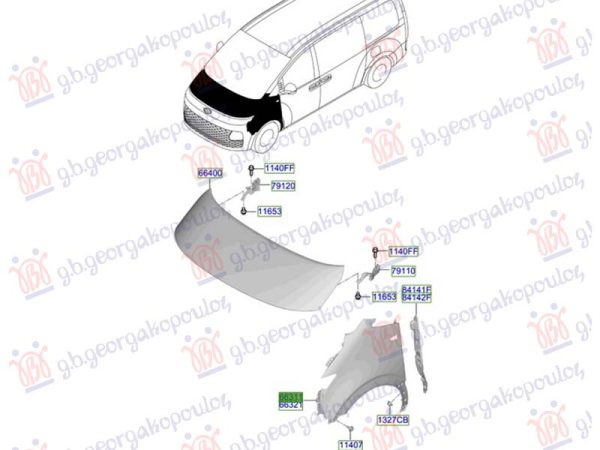 FRONT FENDER (O)