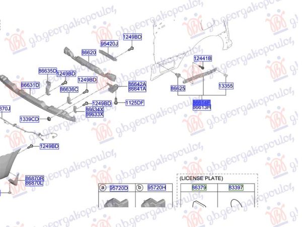 REAR BUMPER BRACKET SIDE PLASTIC (O)