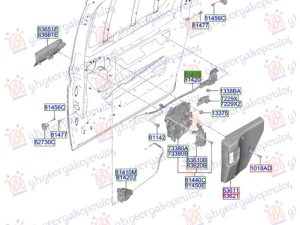REAR DOOR LOCK (REAR PART) (O)