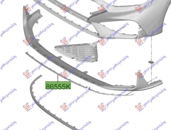 FRONT BUMPER MOULDING (N-LINE) (O)