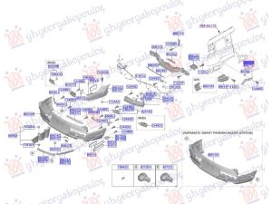 REAR BUMPER SIDE BRACKET PLASTIC UPPER (O)