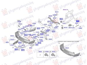 REAR BUMPER SIDE BRACKET PLASTIC UPPER (O)