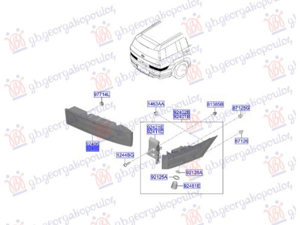 TAIL LAMP INNER LED (O)