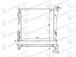 RADIATOR 1.7 CRDi DIESEL +/- A/C AUTOMATIC (487x468) (NISSENS)