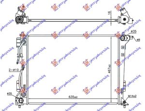 HLADNJAK MOTORA 1.6 GDi - 2.0i BENZIN (AUTO) (640x460) (CESKA) (KOYO)