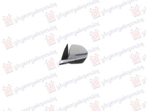 DOOR MIRROR ELECTRICAL FOLDABLE PRIMED WITH CHROME MOULDING (W/SIDE LAMP) (8Pin) (CONVEX GLASS)